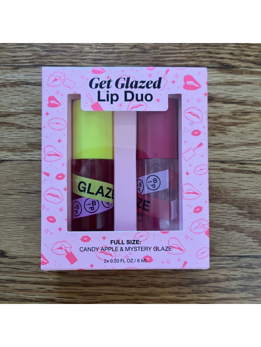 INNBEAUTY Project Iconic Lips Glaze Duo, Hydrating Vegan Lip Oil Gloss Hybrid